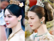 นางในวรรณคดี! ส่องลุคชุดไทย หลิงออม สวยแพงออร่ากระจาย